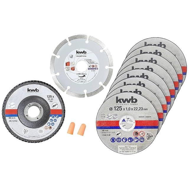 kwb Jeu de 10 disques à tronçonner, Ø 125 mm, photographie du produit