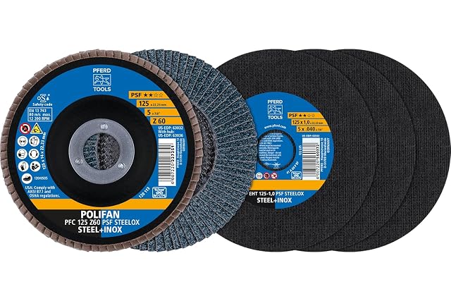 PFERD Jeu de 4 disques à tronçonner et à lamelles, photographie du produit