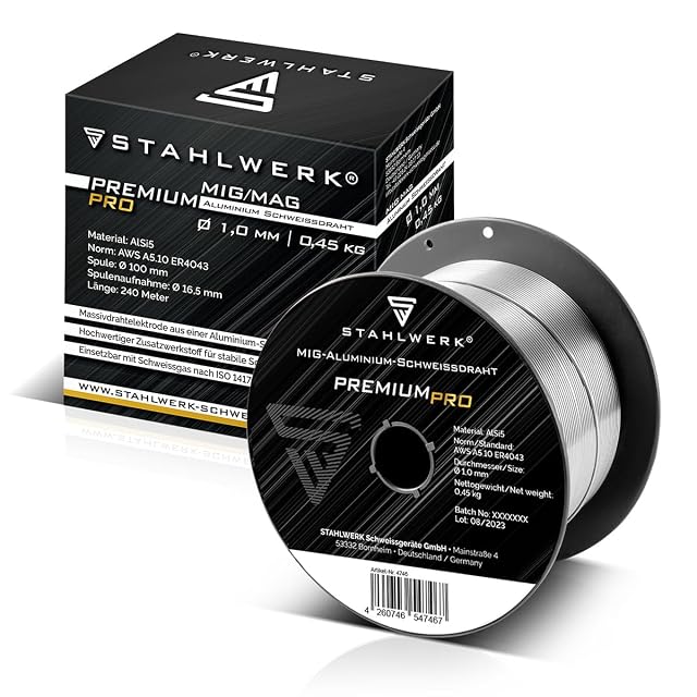 STAHLWERK ER4043 (AlSi5) Ø 1,0 mm, 0,45 kg, photographie du produit