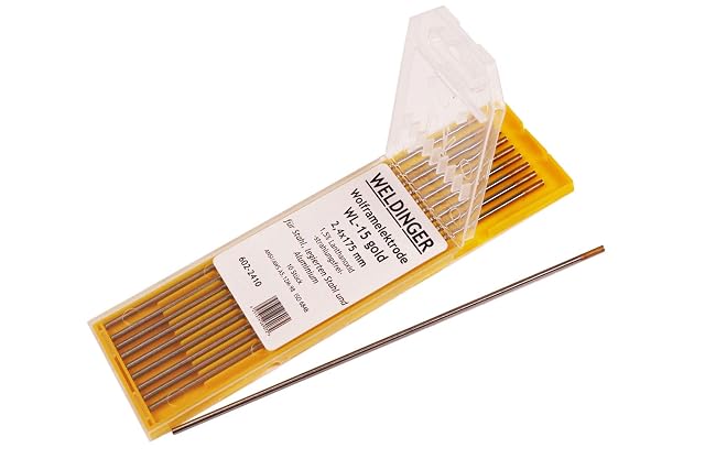 WELDINGER WL-15 doré Ø 2,4 × 175 mm, 10 pièces, photographie du produit